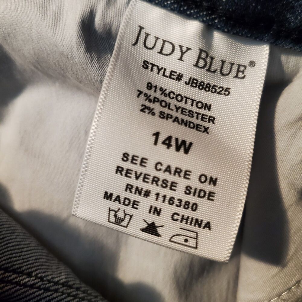 Judy Blue High Waist Skinny Fit Jeans Size 14W NWT - Picture 9 of 10